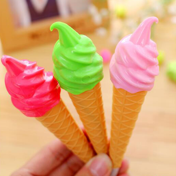 Ice Cream Shaped Plastic Ballpoint Pens