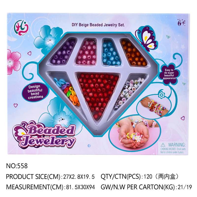 Girl DIY Bead Jewelry Set Toy