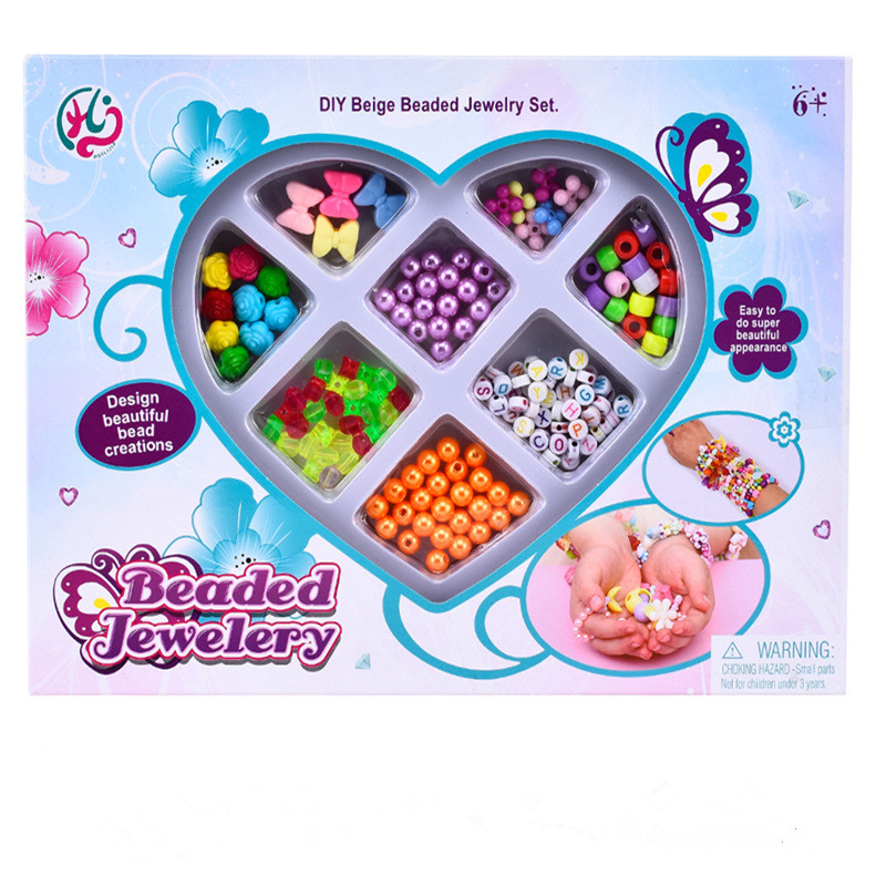 Girl DIY Bead Jewelry Set Toy