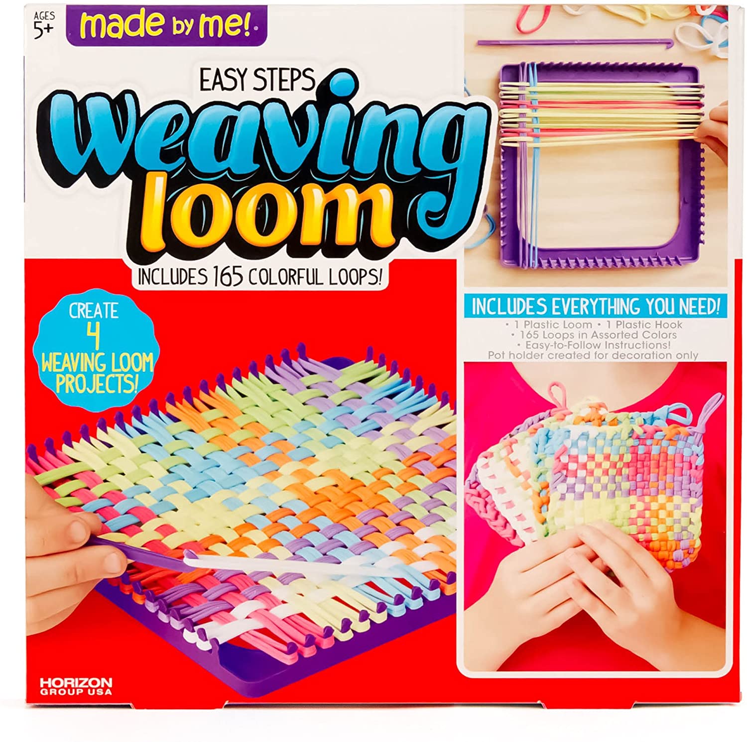 Potholder Loom Kit with Cotton Loops