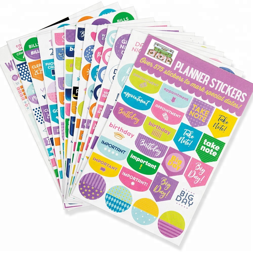 Fashion Customise Coated Paper Stickers