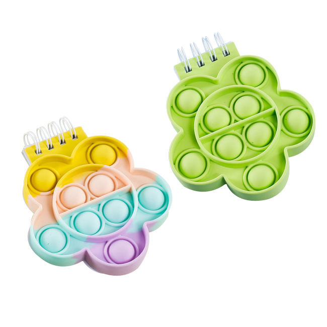 Mini Silicone Pop Bubbles Cover Notebook