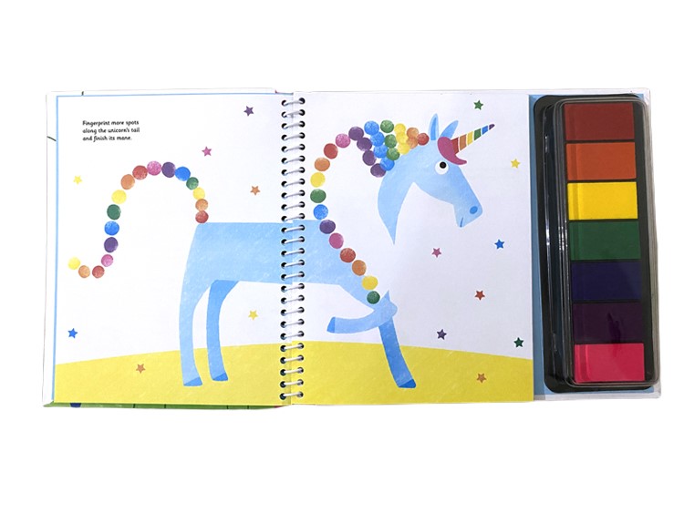DIY Craft Kids Fun Art finger print doodle books