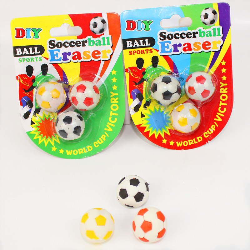 3D Football Soccer Shaped Eraser