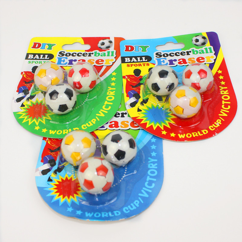 3D Football Soccer Shaped Eraser